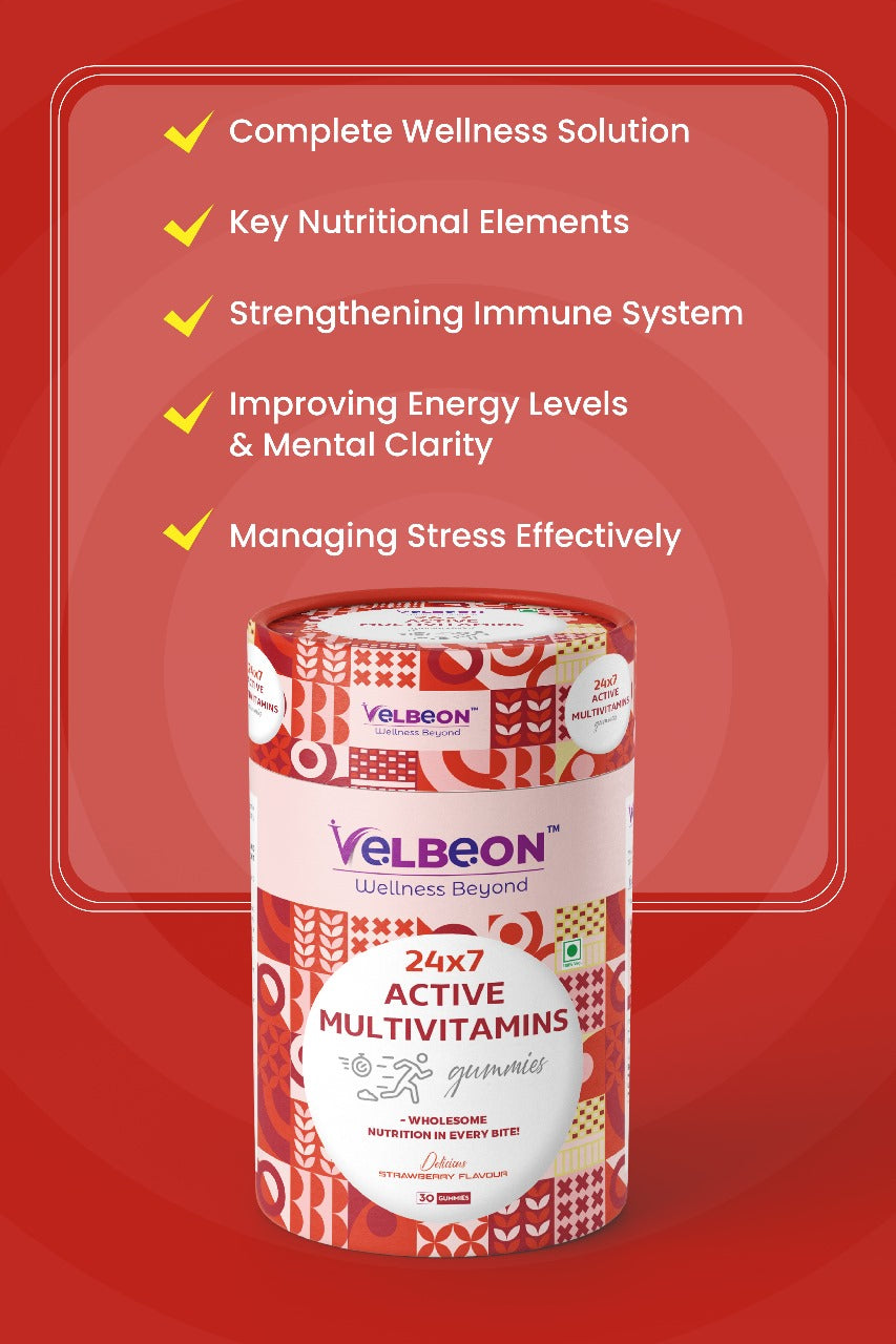 24x7 Active Multivitamin Gummies & Super Food Gummies - Velbeon