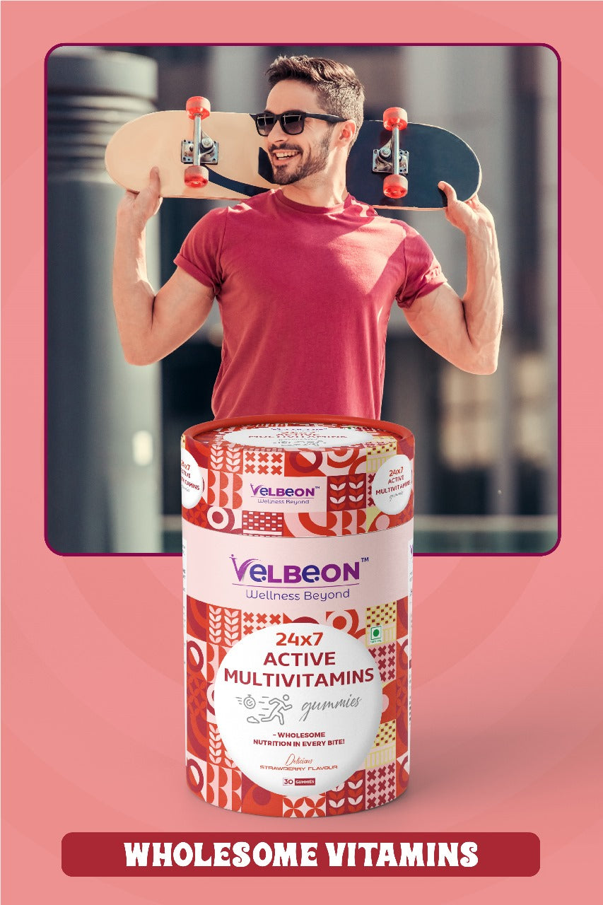 24x7 Active Multivitamin Gummies & Super Food Gummies - Velbeon